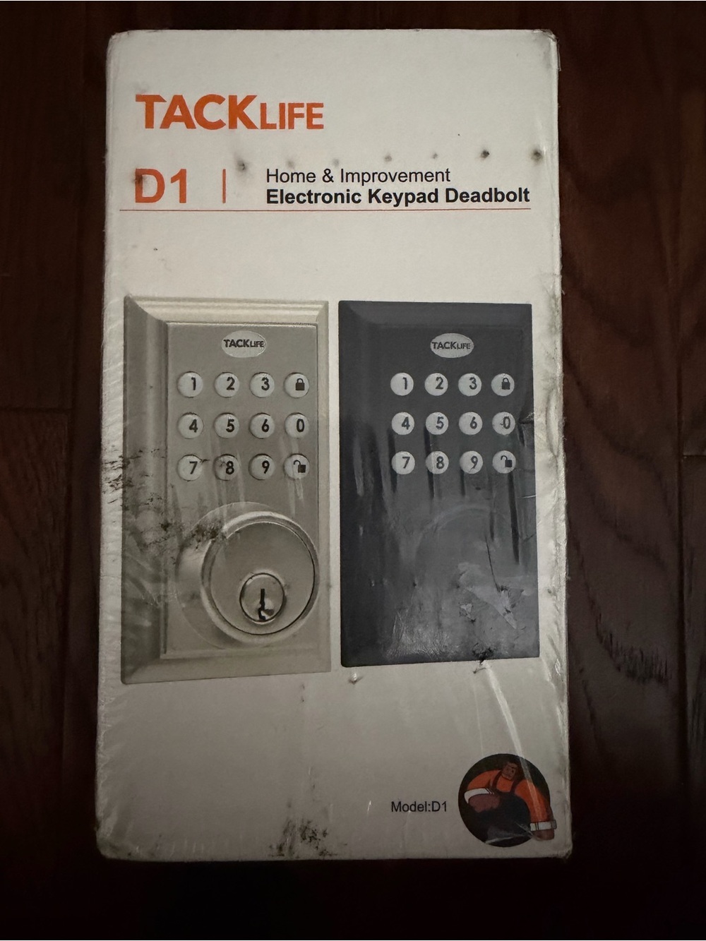 D1 Electronic Keypad Deadbolt - satin nickel, NEW in plastic